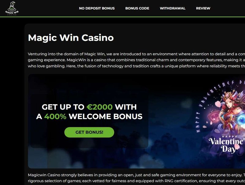 A look at magic win casino uk login